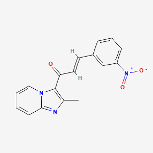 (E)-1-(2-methylimidazo[1,2-a]pyridin-3-yl)-3-(3-nitrophenyl)-2-propen-1-one
