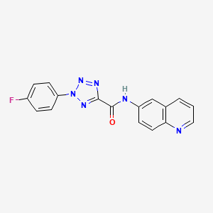 2-(4-fluorophenyl)-N-(quinolin-6-yl)-2H-tetrazole-5-carboxamide