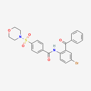 molecular formula C24H21BrN2O5S B2366855 N-(2-benzoyl-4-bromophenyl)-4-(morpholinosulfonyl)benzamide CAS No. 313531-51-0