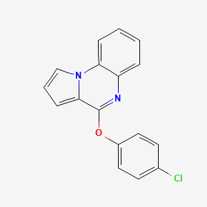 molecular formula C17H11ClN2O B2366860 4-(4-氯苯氧基)吡咯并[1,2-a]喹喔啉 CAS No. 338401-28-8