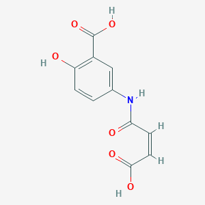 molecular formula C11H9NO6 B2366861 (Z)-5-(3-carboxyacrylamido)-2-hydroxybenzoic acid CAS No. 175730-33-3