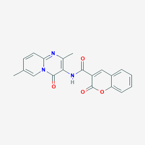 molecular formula C20H15N3O4 B2366874 N-(2,7-dimethyl-4-oxo-4H-pyrido[1,2-a]pyrimidin-3-yl)-2-oxo-2H-chromene-3-carboxamide CAS No. 946382-49-6