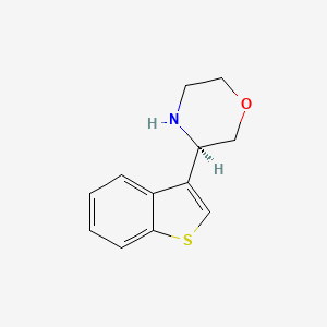 molecular formula C12H13NOS B2366877 3-(Benzo[b]thiophen-3-yl)morpholine CAS No. 1270538-13-0