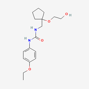 molecular formula C17H26N2O4 B2366879 1-(4-Ethoxyphenyl)-3-((1-(2-hydroxyethoxy)cyclopentyl)methyl)urea CAS No. 2320897-74-1