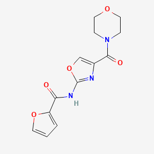 N-(4-(morpholine-4-carbonyl)oxazol-2-yl)furan-2-carboxamide