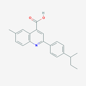 2-(4-Sec-butylphenyl)-6-methylquinoline-4-carboxylic acid