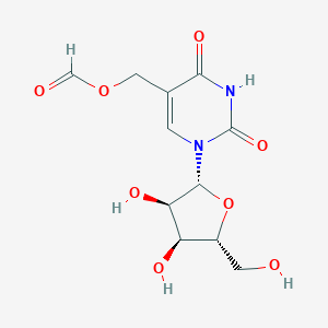 molecular formula C11H14N2O8 B236689 5-Formyloxymethyluridine CAS No. 129051-71-4