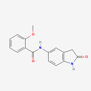 2-methoxy-N-(2-oxoindolin-5-yl)benzamide