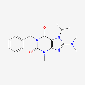 1-benzyl-8-(dimethylamino)-7-isopropyl-3-methyl-1H-purine-2,6(3H,7H)-dione