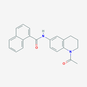 molecular formula C22H20N2O2 B2366908 N-(1-acetyl-1,2,3,4-tetrahydroquinolin-6-yl)-1-naphthamide CAS No. 941870-90-2