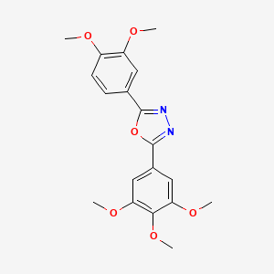 2-(3,4-Dimethoxyphenyl)-5-(3,4,5-trimethoxyphenyl)-1,3,4-oxadiazole