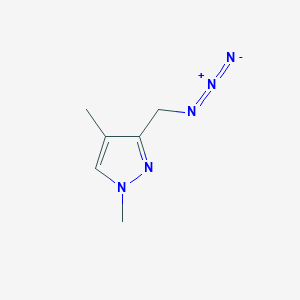 molecular formula C6H9N5 B2366918 3-(Azidomethyl)-1,4-dimethylpyrazole CAS No. 2172516-15-1