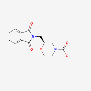 B2366921 (S)-tert-butyl 2-((1,3-dioxoisoindolin-2-yl)methyl)morpholine-4-carboxylate CAS No. 1308849-91-3