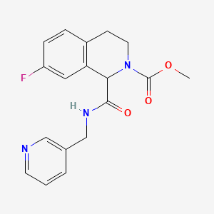 methyl 7-fluoro-1-((pyridin-3-ylmethyl)carbamoyl)-3,4-dihydroisoquinoline-2(1H)-carboxylate