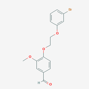 4-[2-(3-Bromophenoxy)ethoxy]-3-methoxybenzaldehyde