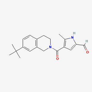 molecular formula C20H24N2O2 B2366933 4-(7-tert-butyl-1,2,3,4-tetrahydroisoquinoline-2-carbonyl)-5-methyl-1H-pyrrole-2-carbaldehyde CAS No. 2094184-64-0