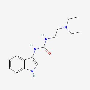 molecular formula C15H22N4O B2366934 1-(2-(diethylamino)ethyl)-3-(1H-indol-3-yl)urea CAS No. 941987-52-6