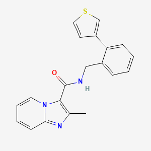 2-methyl-N-(2-(thiophen-3-yl)benzyl)imidazo[1,2-a]pyridine-3-carboxamide