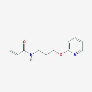 molecular formula C11H14N2O2 B2366940 N-(3-Pyridin-2-yloxypropyl)prop-2-enamide CAS No. 2411318-38-0