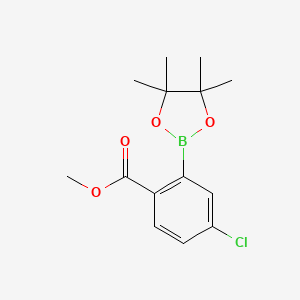 Methyl 4-chloro-2-(4,4,5,5-tetramethyl-1,3,2-dioxaborolan-2-YL)benzoate