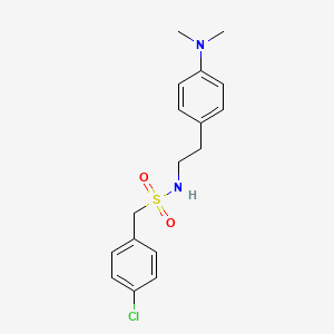 molecular formula C17H21ClN2O2S B2366948 1-(4-chlorophenyl)-N-(4-(dimethylamino)phenethyl)methanesulfonamide CAS No. 953942-48-8