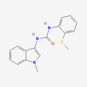 1-(1-methyl-1H-indol-3-yl)-3-(2-(methylthio)phenyl)urea