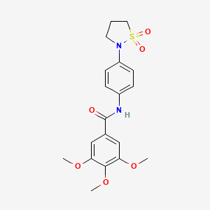 N-[4-(1,1-dioxo-1lambda6,2-thiazolidin-2-yl)phenyl]-3,4,5-trimethoxybenzamide
