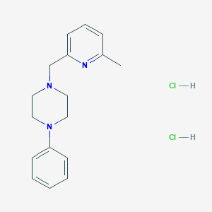1-((6-Methylpyridin-2-yl)methyl)-4-phenylpiperazine dihydrochloride