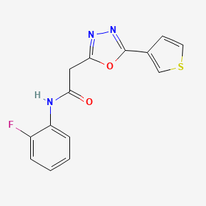 1-[6-(acetylamino)-4-methylquinolin-2-yl]-N-(3-ethoxypropyl)piperidine-4-carboxamide