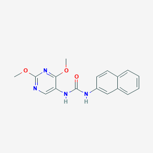 molecular formula C17H16N4O3 B2366985 1-(2,4-二甲氧嘧啶-5-基)-3-(萘-2-基)脲 CAS No. 1448028-45-2