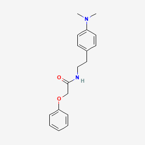 molecular formula C18H22N2O2 B2366994 N-(4-(二甲氨基)苯乙基)-2-苯氧基乙酰胺 CAS No. 953243-32-8