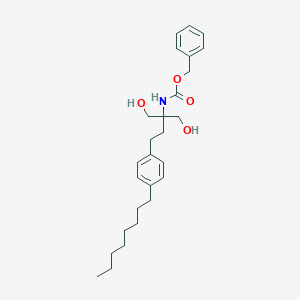 molecular formula C27H39NO4 B023670 2-(苄氧羰基)氨基-2-[2-(4-辛基苯基)乙基]-1,3-丙二醇 CAS No. 402616-41-5