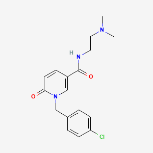 1-[(4-chlorophenyl)methyl]-N-[2-(dimethylamino)ethyl]-6-oxo-1,6-dihydropyridine-3-carboxamide