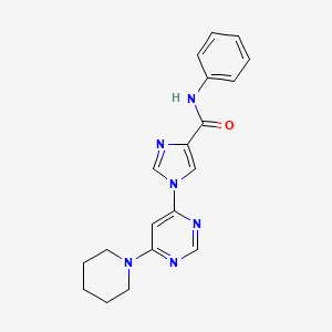 N~4~-phenyl-1-(6-piperidino-4-pyrimidinyl)-1H-imidazole-4-carboxamide
