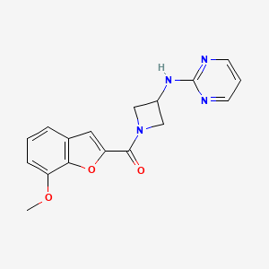 (7-Methoxybenzofuran-2-yl)(3-(pyrimidin-2-ylamino)azetidin-1-yl)methanone