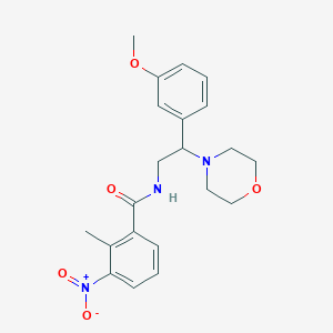 N-(2-(3-methoxyphenyl)-2-morpholinoethyl)-2-methyl-3-nitrobenzamide