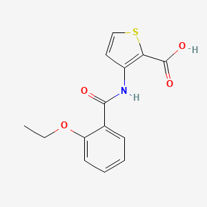 molecular formula C14H13NO4S B2367034 3-(2-乙氧基苯甲酰氨基)噻吩-2-羧酸 CAS No. 953726-00-6