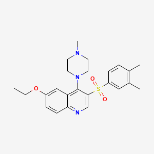 3-((3,4-Dimethylphenyl)sulfonyl)-6-ethoxy-4-(4-methylpiperazin-1-yl)quinoline