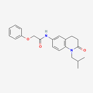 molecular formula C21H24N2O3 B2367057 N-(1-isobutyl-2-oxo-1,2,3,4-tetrahydroquinolin-6-yl)-2-phenoxyacetamide CAS No. 941910-93-6