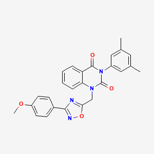 3-(3,5-dimethylphenyl)-1-((3-(4-methoxyphenyl)-1,2,4-oxadiazol-5-yl)methyl)quinazoline-2,4(1H,3H)-dione