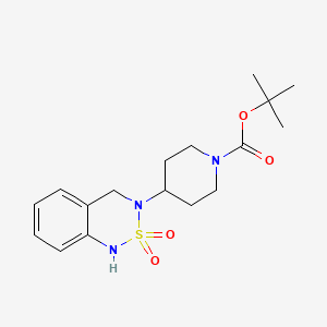 4-(2,2-Dioxo-1,4-dihydro-2H-2lambda*6*-benzo[1,2,6]thiadiazin-3-yl)-piperidine-1-carboxylic acid tert-butyl ester