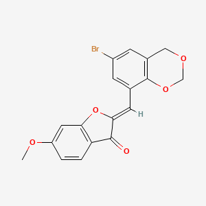 (Z)-2-((6-bromo-4H-benzo[d][1,3]dioxin-8-yl)methylene)-6-methoxybenzofuran-3(2H)-one