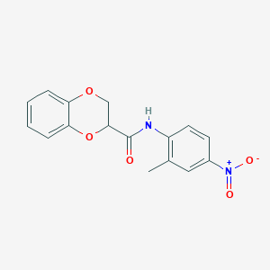 molecular formula C16H14N2O5 B2367129 N-(2-甲基-4-硝基苯基)-2,3-二氢-1,4-苯并二氧杂环-2-甲酰胺 CAS No. 449177-34-8