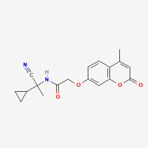 N-(1-cyano-1-cyclopropylethyl)-2-[(4-methyl-2-oxo-2H-chromen-7-yl)oxy]acetamide