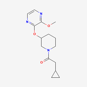 2-Cyclopropyl-1-(3-((3-methoxypyrazin-2-yl)oxy)piperidin-1-yl)ethanone