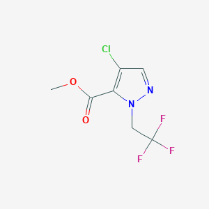 methyl 4-chloro-1-(2,2,2-trifluoroethyl)-1H-pyrazole-5-carboxylate