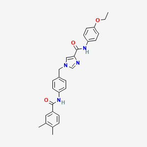 1-(4-(3,4-dimethylbenzamido)benzyl)-N-(4-ethoxyphenyl)-1H-imidazole-4-carboxamide