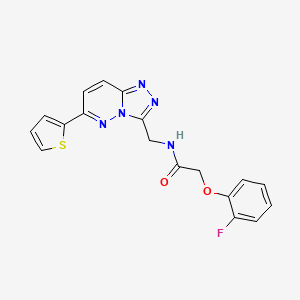 2-(2-fluorophenoxy)-N-((6-(thiophen-2-yl)-[1,2,4]triazolo[4,3-b]pyridazin-3-yl)methyl)acetamide