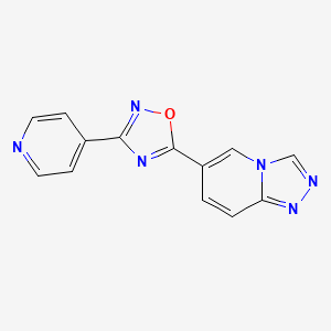 4-(5-{[1,2,4]Triazolo[4,3-a]pyridin-6-yl}-1,2,4-oxadiazol-3-yl)pyridine