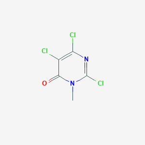 molecular formula C5H3Cl3N2O B2367176 2,5,6-Trichloro-3-methylpyrimidin-4(3H)-one CAS No. 1821308-45-5